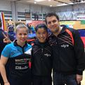 Foto: Lena Promberger, Liu Yuan und Landestrainer Philipp Aistleitner