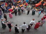 Die Volkstanzgruppe der Werkstätte hatte eine Tanzeinlage einstudiert Bildhinweis: Lebenshilfe Oberösterreich