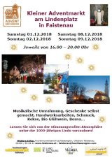 Plakat kleiner Adventmarkt in Faistenau 2018