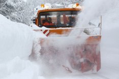 Die Schneefräse im Bezirk Kirchdorf im Einsatz 
Foto: Land OÖ