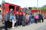 Eine Sonderfahrt der Schafbergbahn führte zur Jausenstation Aschinger 
 
 
 
