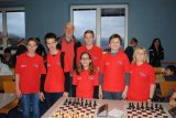 Die ASK?- Schachjugend mit Jugendbetreuer Christian Leitner