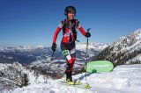 Bernadette Klotz .. Die Salzburgerin ist Gesamtsiegerin des SKIMO Alpencup 2019/20 
Bild: Werner Strittl 
