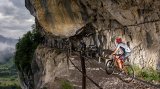 Foto Erwin Haiden: Salzkammergut Mountainbike Trophy, Passage durch die Ewige Wand in den Bergen über Bad Goisern