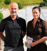 Gmundener Golf-Stadtmeister 2020: Johanna Filzmoser und Robert Kurz. Foto GC Traunsee-Kirchham.
