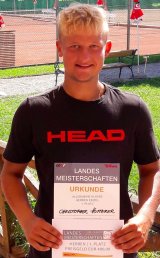 Tennis-Landesmeister Christopher Hutterer - Foto: UTC Vorchdorf