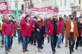 . Rund 5.000 Menschen protestierten am 15. Oktober 2020 am Steyrer Stadtplatz gegen die Schließung des profitablen MAN-Standortes.
