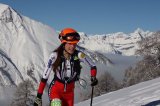 ?-SV-Skibergsteigerin Stephanie Kröll kämpft am dritten Weltcupwochenende als einzige Dame des ?-SV Teams um eine Top-Platzierung. 
Bild: Maurizio Torri