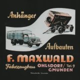 Historische Bilder: 
Bildrechte/Copyright: MAXWALD-Maschinen Gesellschaft m.b.H. 
