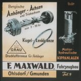 Historische Bilder: 
Bildrechte/Copyright: MAXWALD-Maschinen Gesellschaft m.b.H.