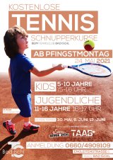 Foto tennis (c) TAAB-Tennis: Früh übt sich, wer was werden will. Kostenlose Schnupperkurse beim Tennisclub Bad Ischl.