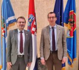 (vlnr.): Hannes Heide, Mitglied des Europäischen Parlaments, und Marko Filipovic, Bürgermeister der Kulturhauptstadt Europas 2020 Rijeka. -- Fotos Ivica Nikolac