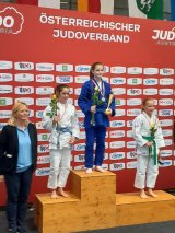 Nach drei schweren Kämpfen holte sich Carina Gantner (erstmals U16 -40kg) Gold und ist somit Staatsmeisterin.