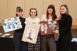 die Favoritinnen der Modeschule in Ebensee: Anna Bachmair, Valerie Haim, Sophie Edlmann, Lena Krempler -- Fotos © Franz Neumayr