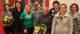 Der neue Vorstand der Obertrauner Kinderfreunde mit Nicole Trawöger und Margit Höll, denen für ihre langjährige Mitarbeit bei der Ortsgruppe gedankt wurde.
