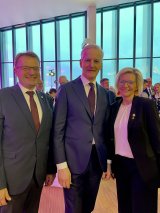 (vlnr.), Foto Stadt Bad Ischl:
MEP Hannes Heide, Norwegens Premierminister Jonas Gahr Støre und Bürgermeisterin Ines Schiller.